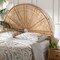 Bali & Pari Nina Modern Bohemian Honey Rattan Queen Size Standalone Headboard 243-13582-ZORO - alternate 5